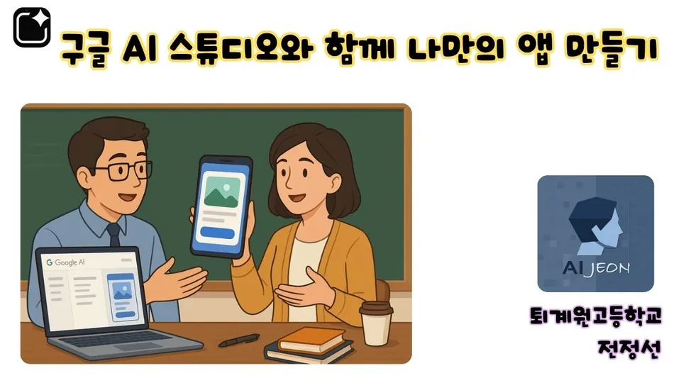 구글 AI 스튜디오와 함께 나만의 앱 만들기 표지